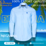 100% Export Quality Men's Striped Business Formal Long Sleeve Shirt (EEU) Style Slim Mens Shirt.