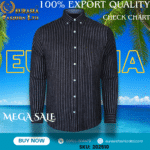 100% Export Quality Men's Striped Business Formal Long Sleeve Shirt (EEU) Style Slim Mens Shirt.