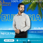 100% Export Quality Men's Striped Business Formal Long Sleeve Shirt (EEU) Style Slim Mens Shirt.