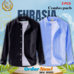 100% Cotton Oxford Long Sleeve Casual Shirt For Men’s (Only Shirt), Combo Pack 2 PCS