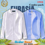 100% Cotton Oxford Long Sleeve Casual Shirt For Men’s (Only Shirt), Combo Pack 2 PCS