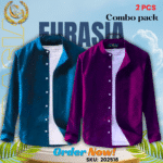 100% Cotton Oxford Long Sleeve Casual Shirt For Men’s (Only Shirt), Combo Pack 2 PCS