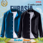 100% Cotton Oxford Long Sleeve Casual Shirt For Men’s (Only Shirt), Combo Pack 2 PCS