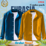 100% Cotton Oxford Long Sleeve Casual Shirt For Men’s (Only Shirt), Combo Pack 2 PCS