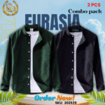 100% Cotton Oxford Long Sleeve Casual Shirt For Men’s (Only Shirt), Combo Pack 2 PCS