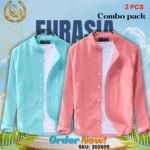 100% Cotton Oxford Long Sleeve Casual Shirt For Men’s (Only Shirt), Combo Pack 2 PCS