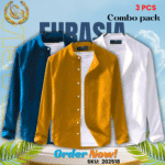 100% Cotton Oxford Long Sleeve Casual Shirt For Men’s (Only Shirt), Combo Pack 3 PCS