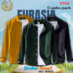 100% Cotton Oxford Long Sleeve Casual Shirt For Men’s (Only Shirt), Combo Pack 3 PCS