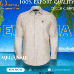 100% Export Quality Men's Striped Business Formal Long Sleeve Shirt (EEU) Style Slim Mens Shirt.