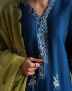 PAKISTANI ANZA BLUE DRESS. - Image 6