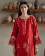 PAKISTANI KIARA RUST DRESS - Image 5