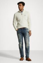 Polo Ralph Lauren Cable-Knit Cotton Quarter-Zip Sweater – Off White - Image 5