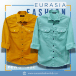 2 Pcs Combo Premium Quality Double Poket Shirt - Kathali & Pest.