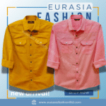 2 Pcs Combo Premium Quality Double Poket Shirt - Kathali & Pink.