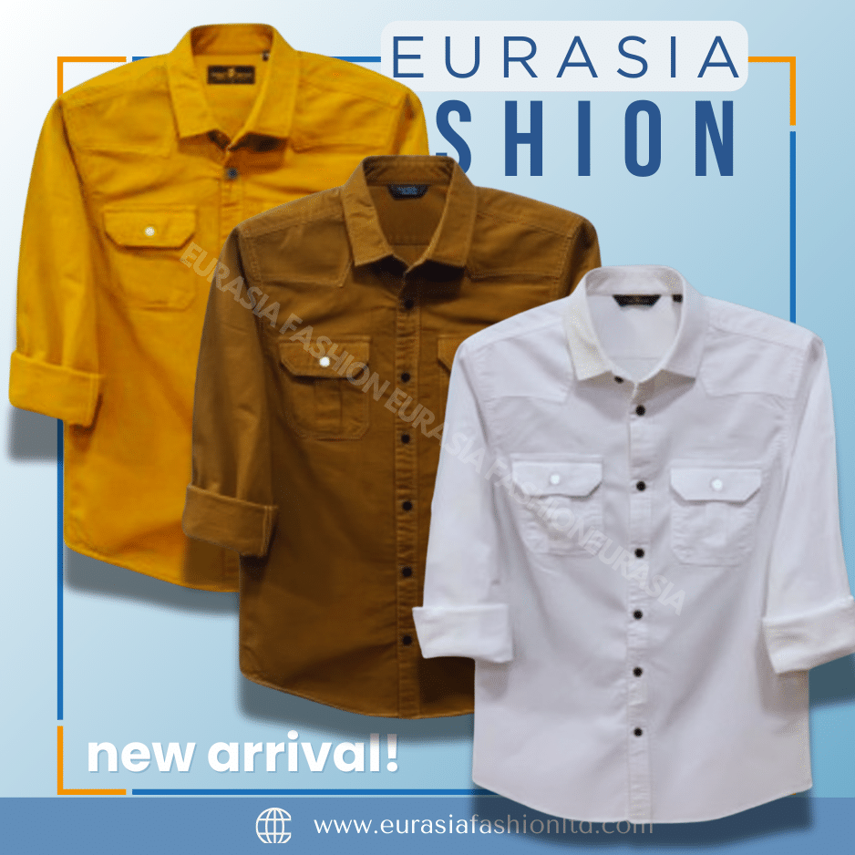 27 3 Pcs Combo Premium Quality Double Poket Shirt - - Image 1