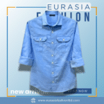 Premium Quality Double Pocket Shirt - Sky Blue.