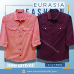2 Pcs Combo Premium Quality Double Poket Shirt - Maroon & Pink