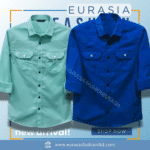 2 Pcs Combo Premium Quality Double Poket Shirt - Pest. & Teal.