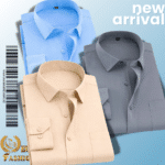 Men’s Premium Formal Shirt -Biscuit, Sky Blue & Ash.