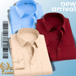 Men’s Premium Formal Shirt -Sky Blue, Biscuit & Maroon.