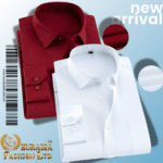 Combo Men’s Premium Formal Shirt -Maroon & White.