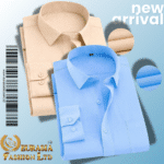 Men’s Premium Formal Shirt -Sky Blue & Biscuit.