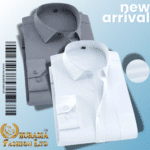 Men’s Premium Formal Shirt -White & Ash.